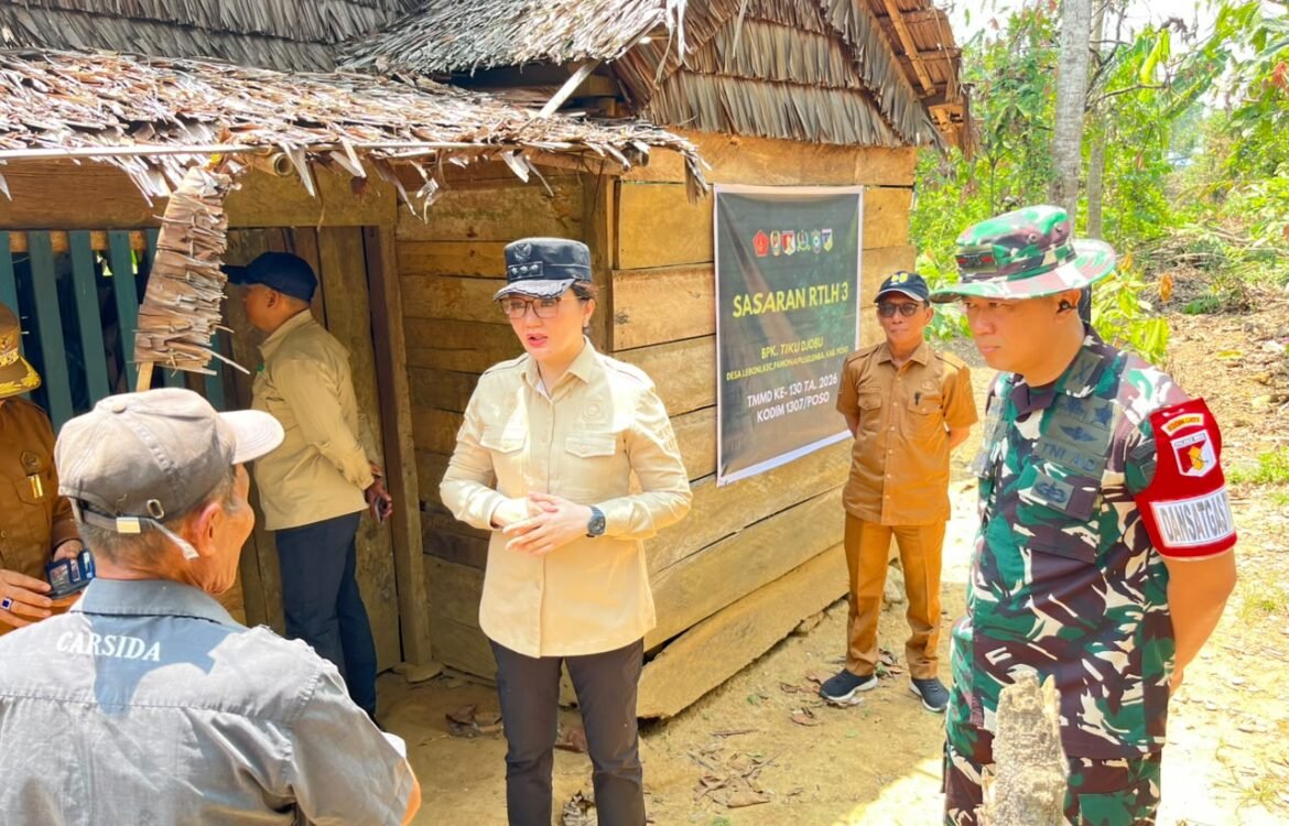 Bupati Poso bersama Dandim semangat tingkatkan rumah layak huni di Leboni