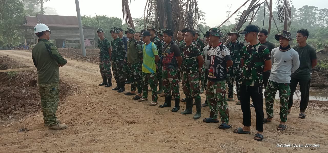 Komunitas dan TNI Bersatu dalam Apel Pagi Menyambut TMMD di Luwu Timur