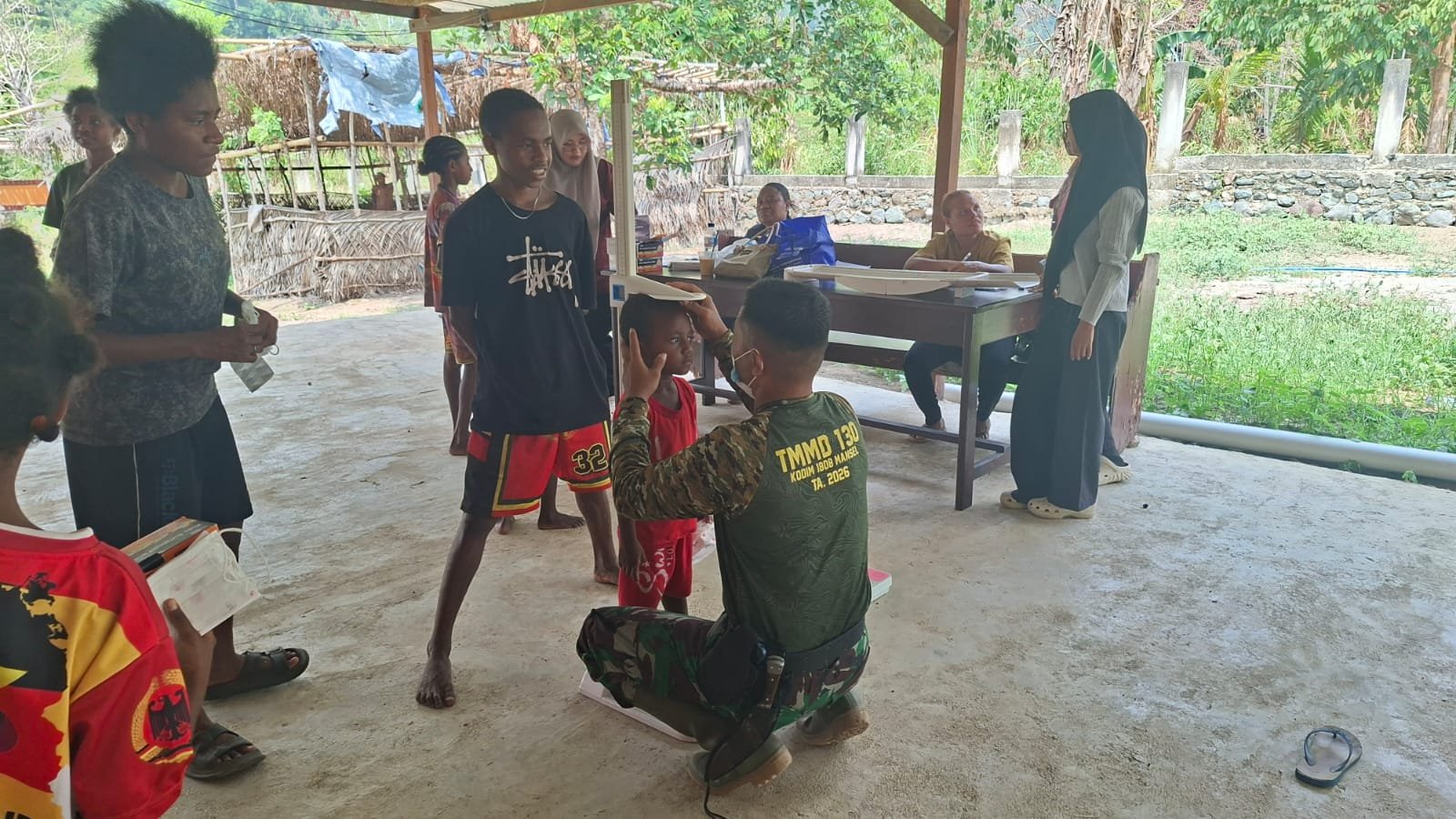 Satgas TMMD dan Dinkes Pantau Tumbuh Kembang Anak untuk Cegah Stunting