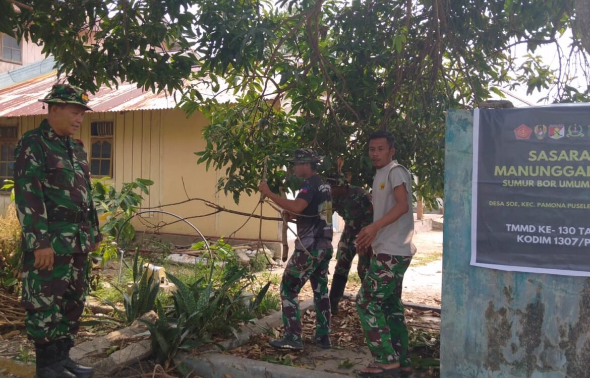 Satgas TMMD Poso Mulai Proyek Manunggal Air dengan Menyiapkan Lahan di Soe Satgas TMMD Poso Mulai Proyek Manunggal Air dengan Menyiapkan Lahan di Soe