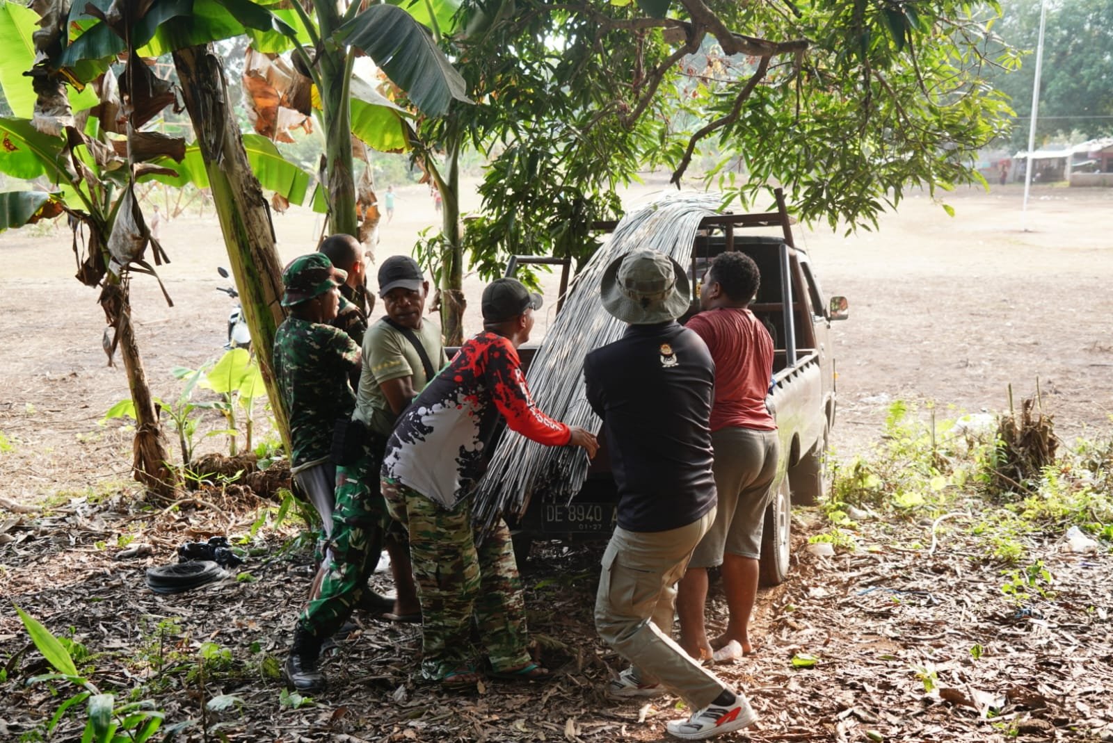 Hari Pertama TMMD, Pendataan Material untuk Pembangunan Dimulai di Ambon