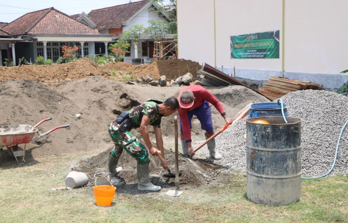 Kegiatan TMMD ke-130 Fokus pada Pembangunan Sanitasi di Desa Pojok
