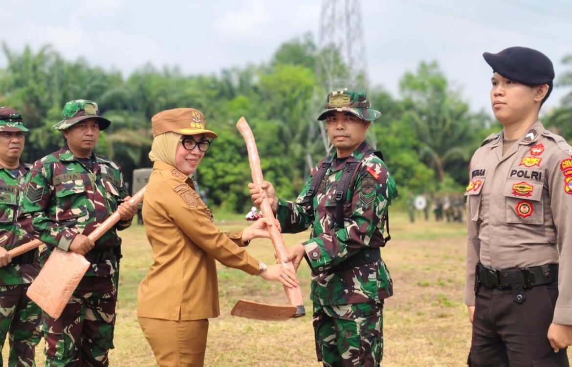 TNI dan Pemda Berkolaborasi dalam TMMD ke-130 untuk Kemajuan Desa Way Kanan