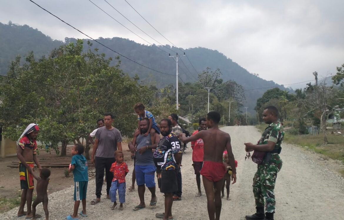 Danramil Ransiki Pastikan Kesiapan TMMD ke-130 di Kampung Yamboi
