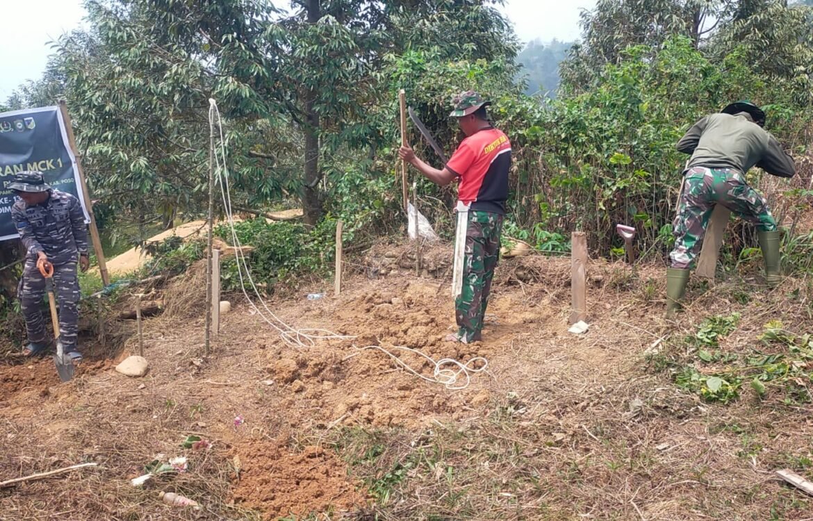 Satgas TMMD ke-130 Mulai Proyek MCK untuk Masyarakat Desa Leboni