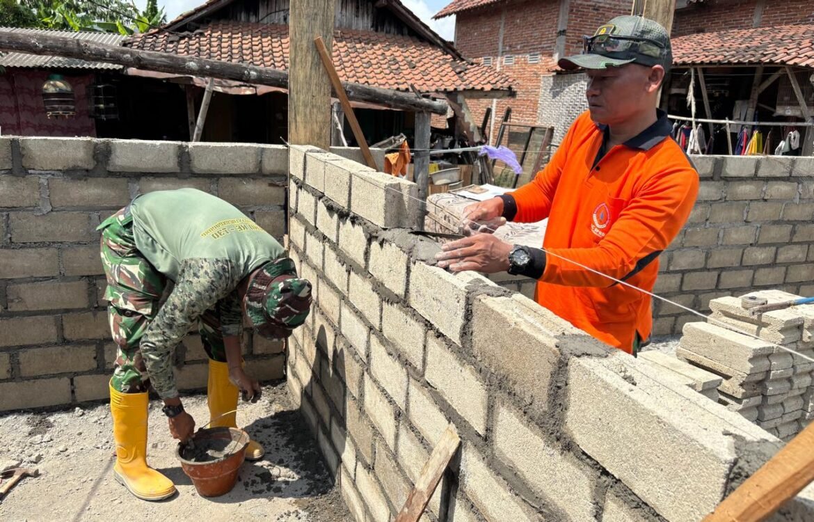 Agus Suwandi Aktif Dalam Pembangunan Rumah Impiannya Bersama Satgas TMMD
