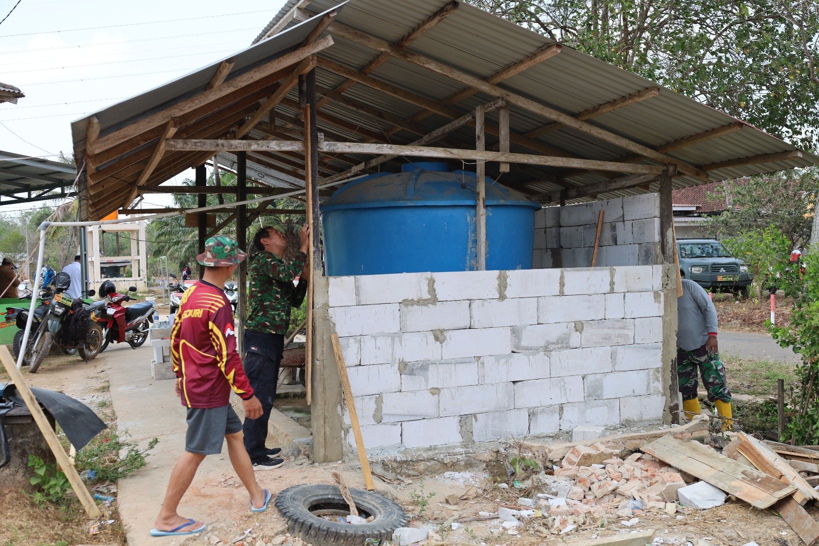 Proyek Rehabilitasi Mushola Istiqomah Dorong Pembangunan Fasilitas Wudhu di Karang Rejo