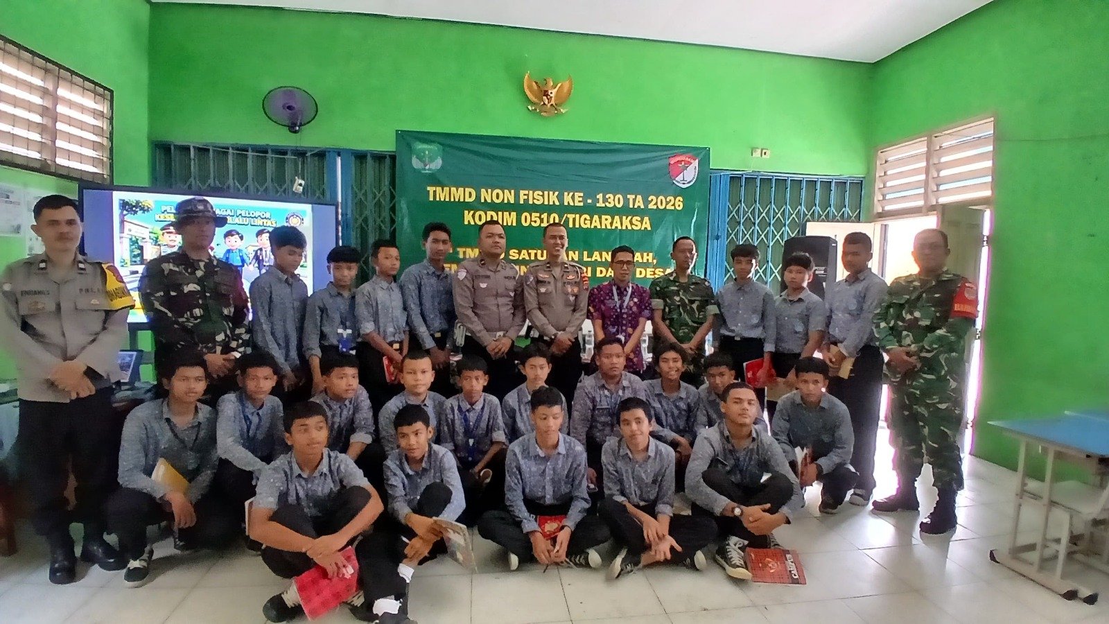Generasi Muda Diajak Kodim 0510/Tigaraksa Peduli Keselamatan Lalu Lintas