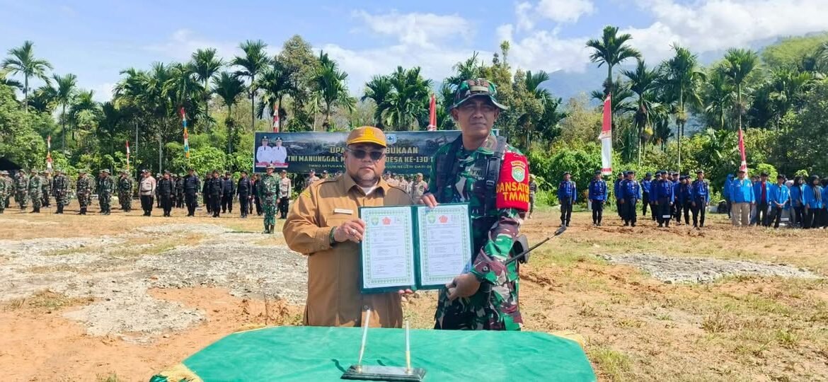Sekda Agara Memimpin Pembukaan TMMD ke-130 untuk Pembangunan Desa