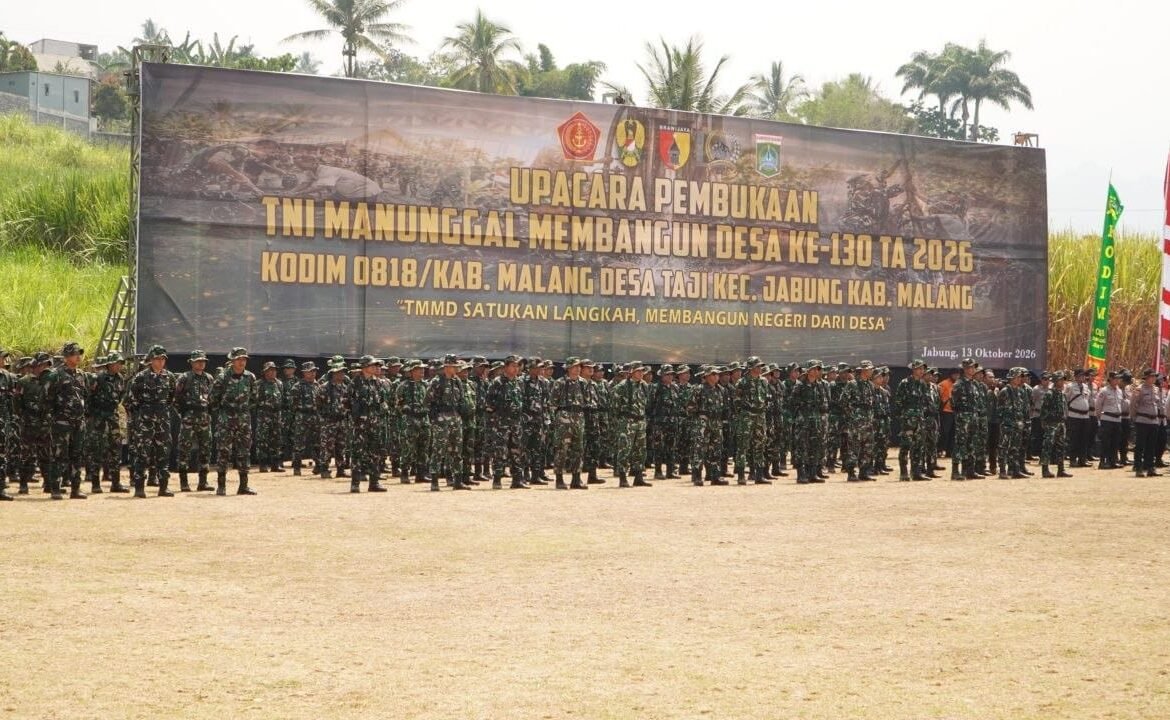 Upacara TMMD ke-130: Sinergi TNI, Polri, dan Masyarakat di Malang Upacara TMMD ke-130: Sinergi TNI, Polri, dan Masyarakat di Malang